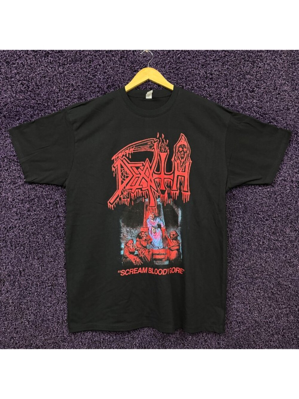 Death Scream Bloody Gore Album Death Metal Band T-Shirt XL